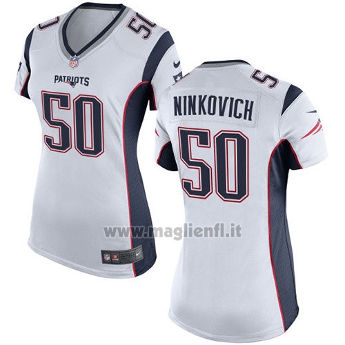 Maglia NFL Game Donna New England Patriots Ninkovich Bianco